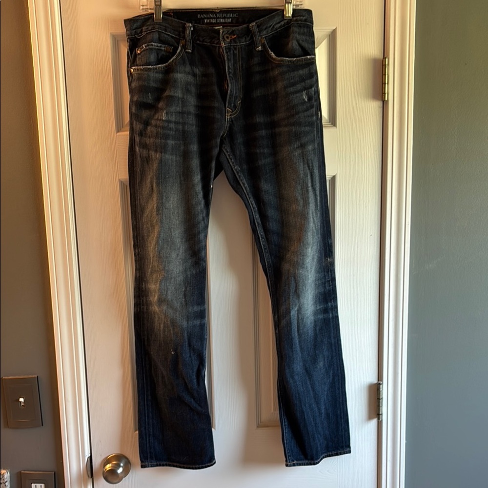 Banana Republic Men's Indigo Straight Jeans
